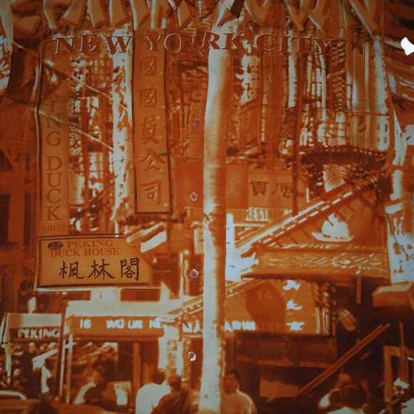 Clench 701 Jeans VTG Y2K Chinatown Button Down Streetwear Shirt Men's XL - Picture 4 of 9